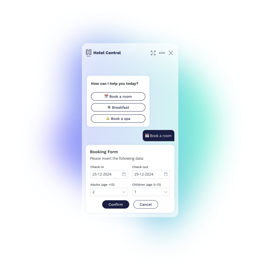 Booking chat based booking integration between namastay and hijiffy