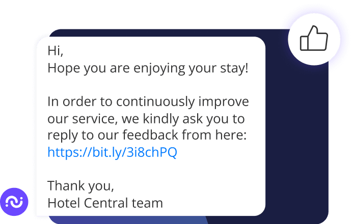 Satisfaction surveys2 whatsapp chatbot for hotels de