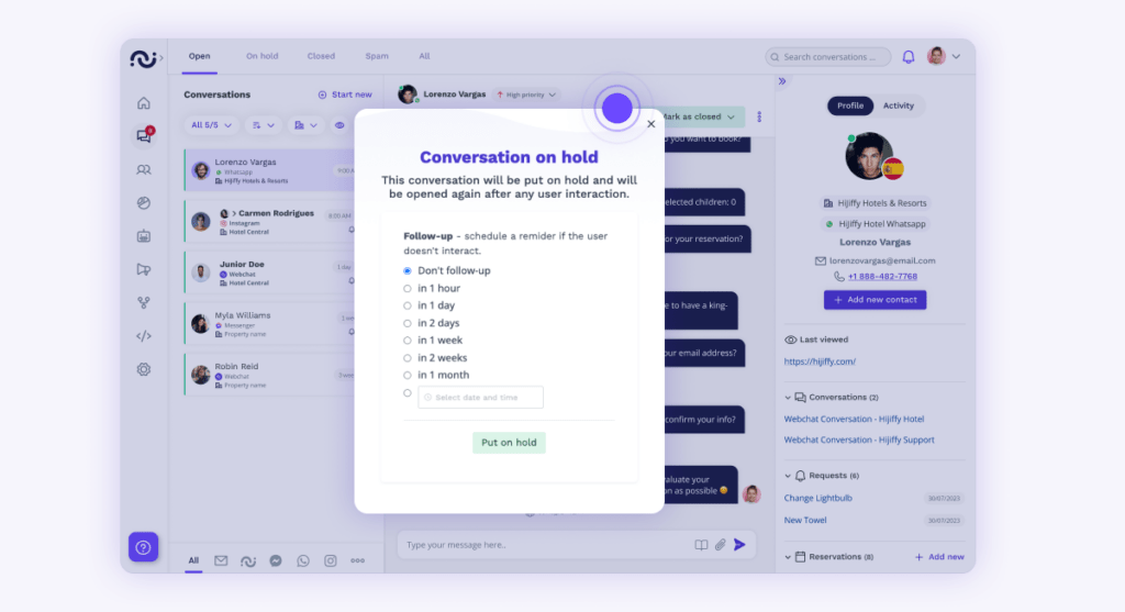 Inbox conversation on bold inbox