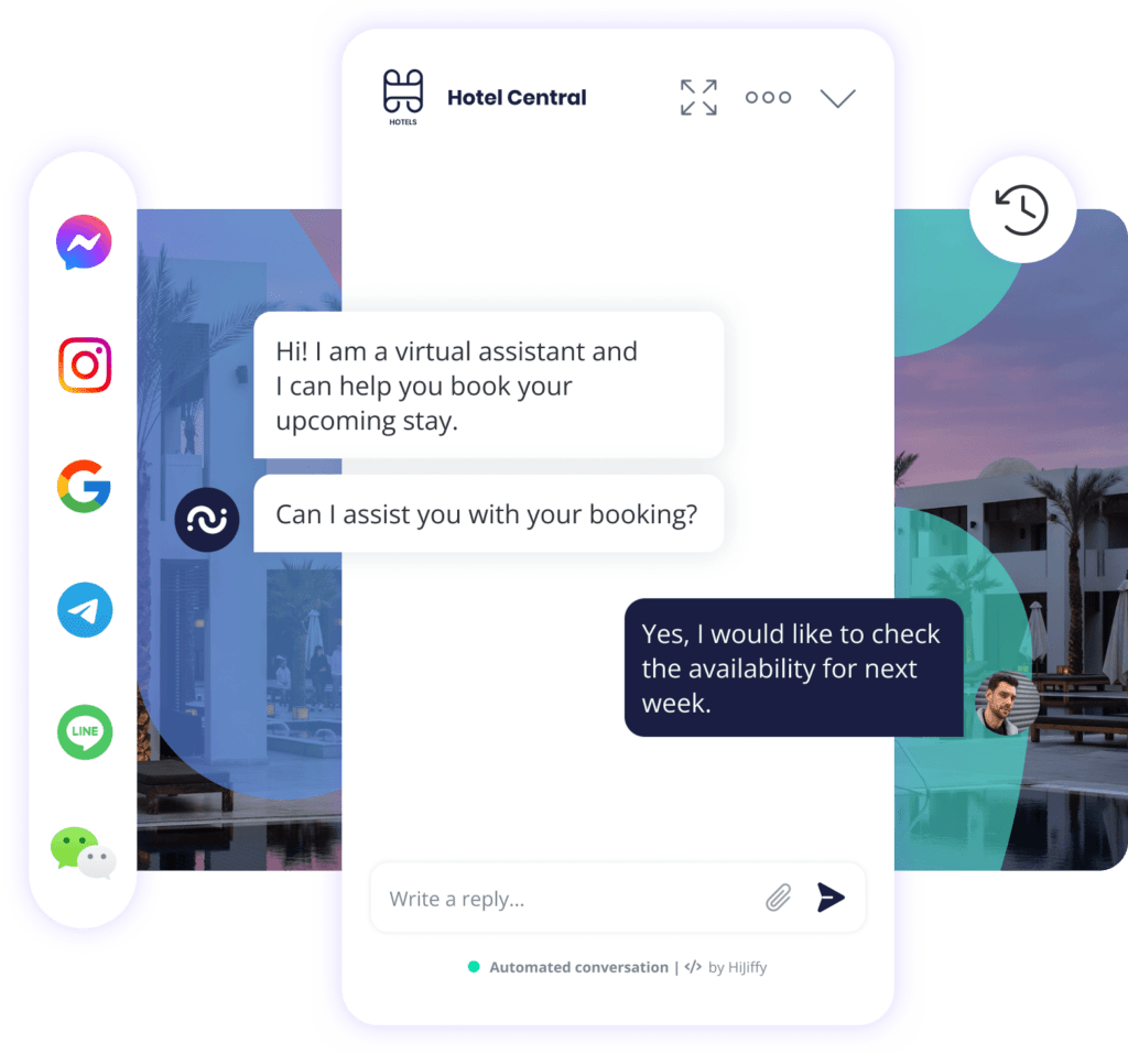 Booking assistant pre-stay phase