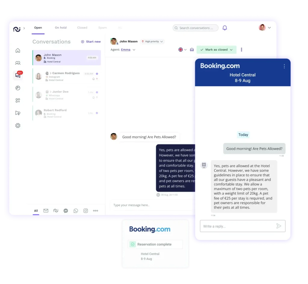Booking1 booking. Com chatbot es