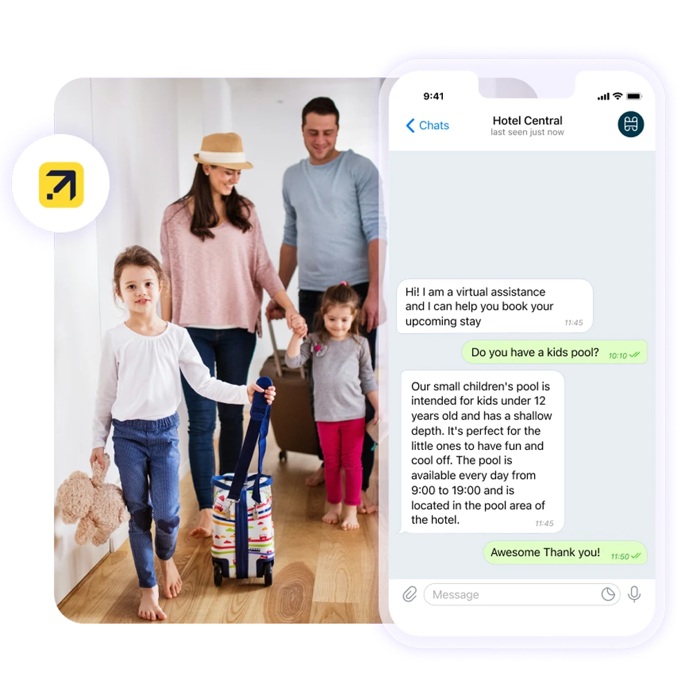Expedia virtual agent can automatically reply to guests' questions