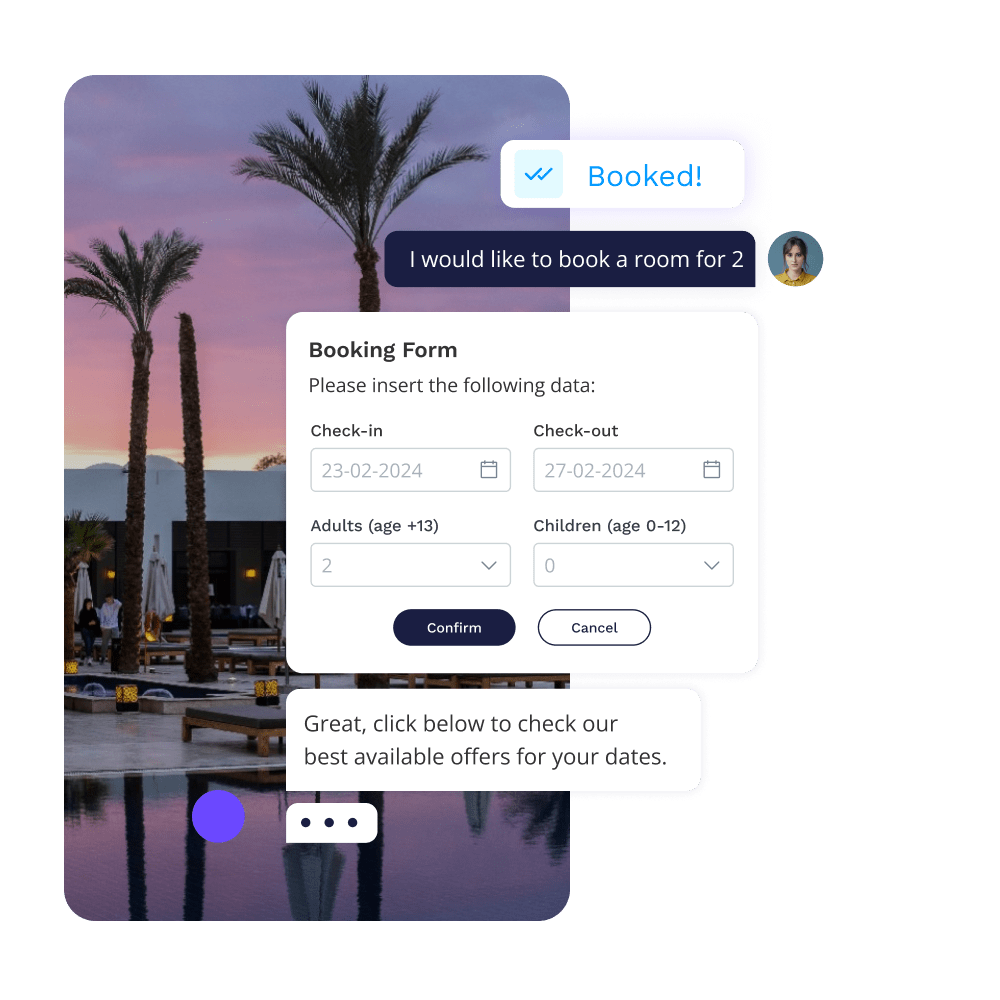 Direct bookings header channels