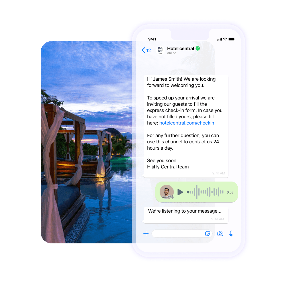 Voice hotel voicebot en