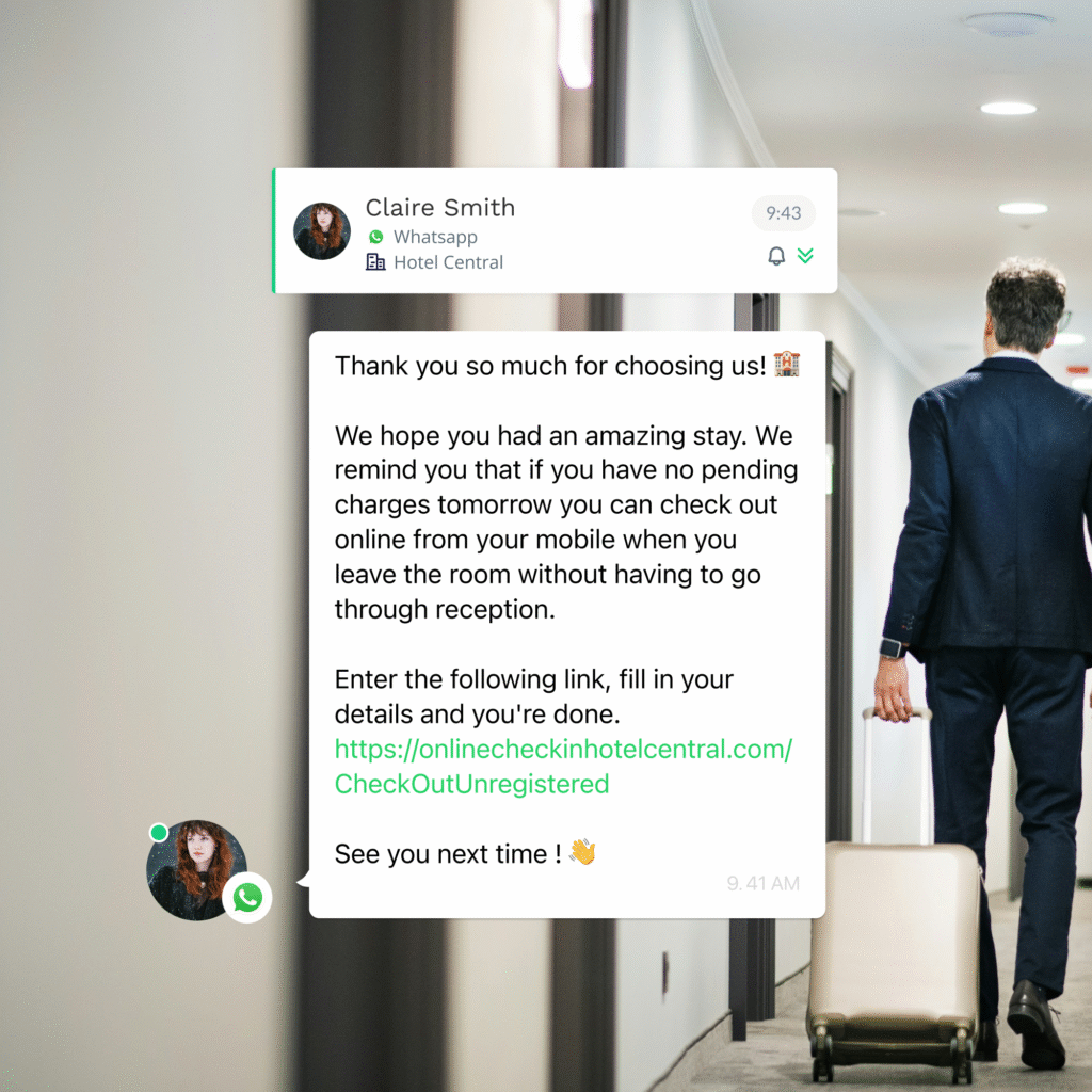 Departure thank you message new homepage [en]