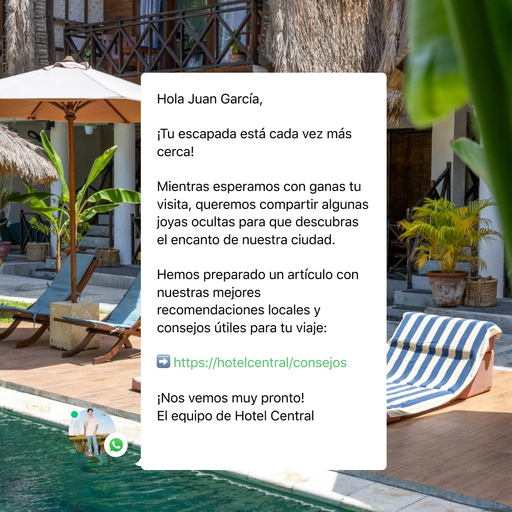 Arrival welcome message es new homepage [es]