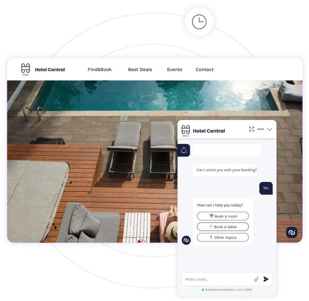 Quick setup hotel chatbot es