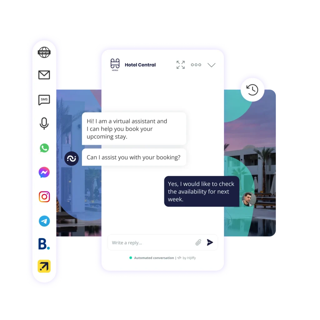 New booking assistant hotel chatbot es