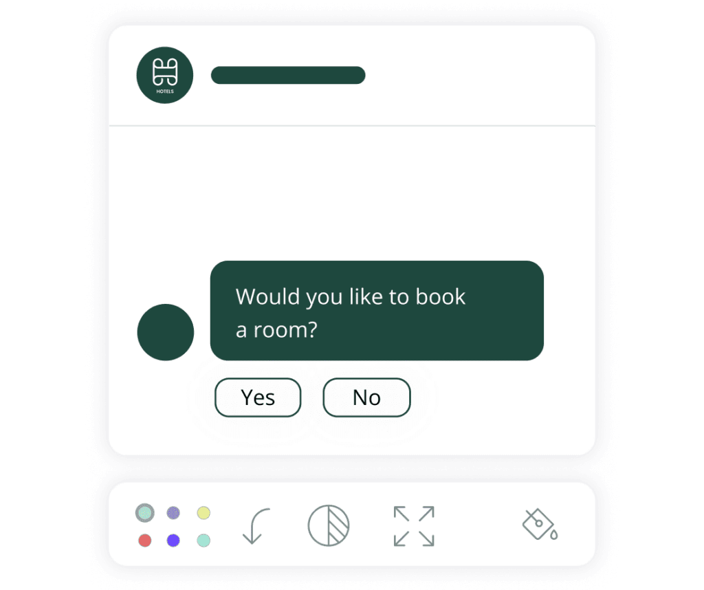 Customize comms facebook chatbot for hotels es