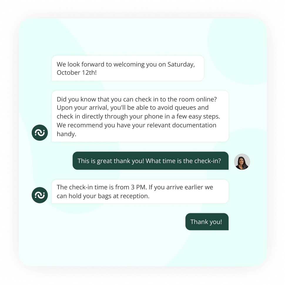 Pre stay virtual concierge