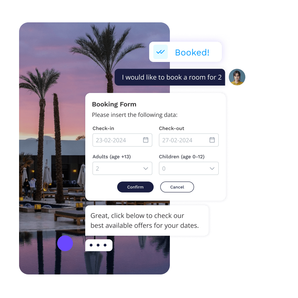 Direct bookings header channels