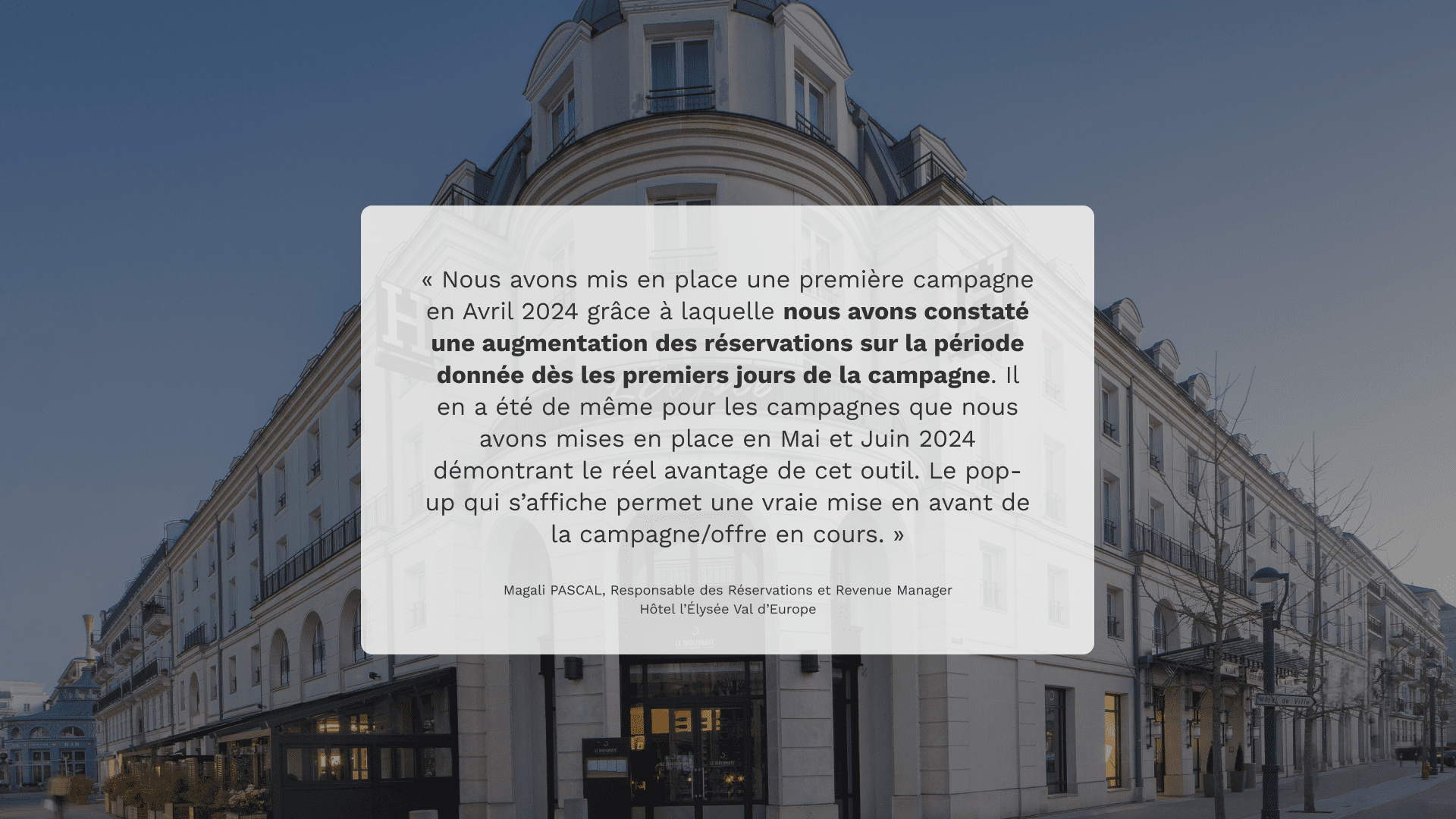 The results 6 1 success story - élysée val d'europe - fr